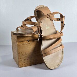 Seychelles Upcycle Vacchetta Strappy Leather Sandals Women’s 8
